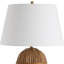Lampe de table en rotin miel Cieren