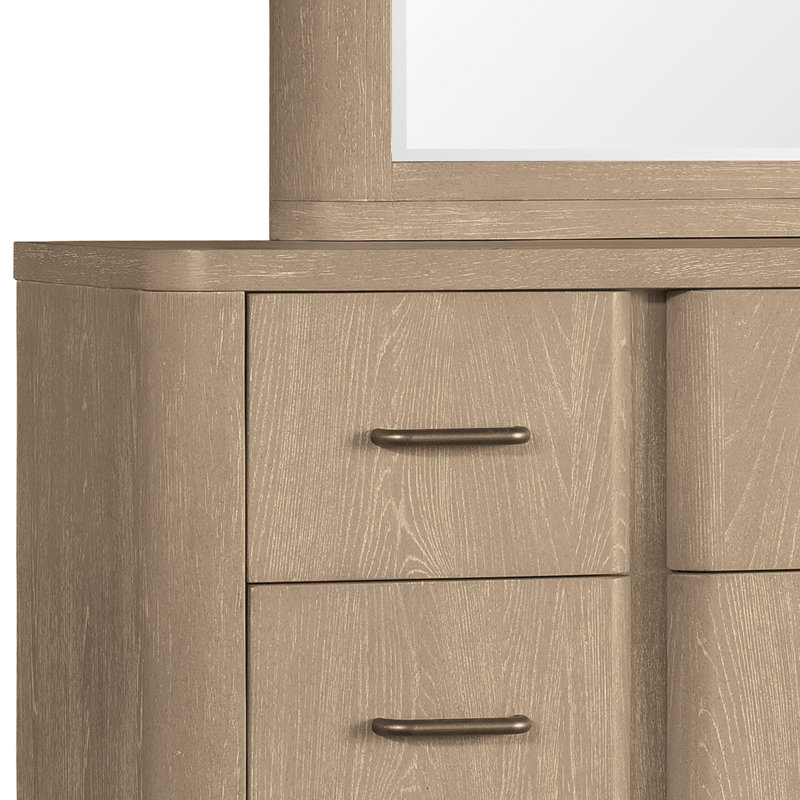 Commode 9 tiroirs avec miroir Hedrick
