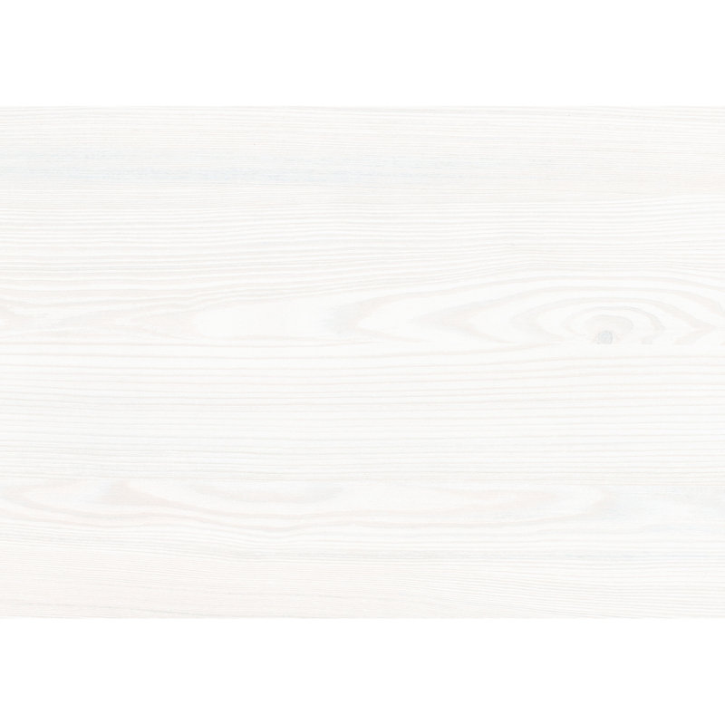 Lit simple à finition blanche avec support en bois et tête de lit en bois d'ingénierie, Lit simple, Blanc