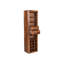 Toronto Solid Wood Floor Wine Bottle Rack in Walnut