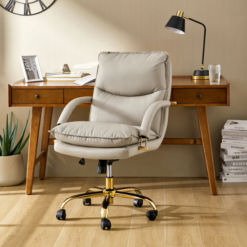 Chaise de bureau Pell, Tanné