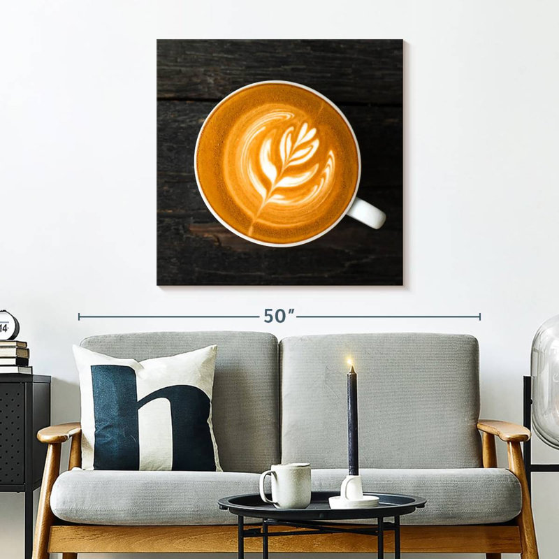 Café au lait chaud Yarlin, H 30 po x l 30 po