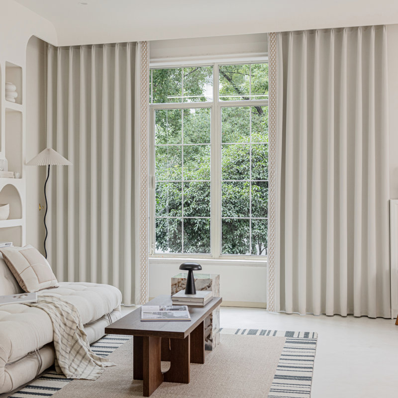 Paire de rideaux obscurcissant Lilly, L 50 po x L 108 po, Crème douce