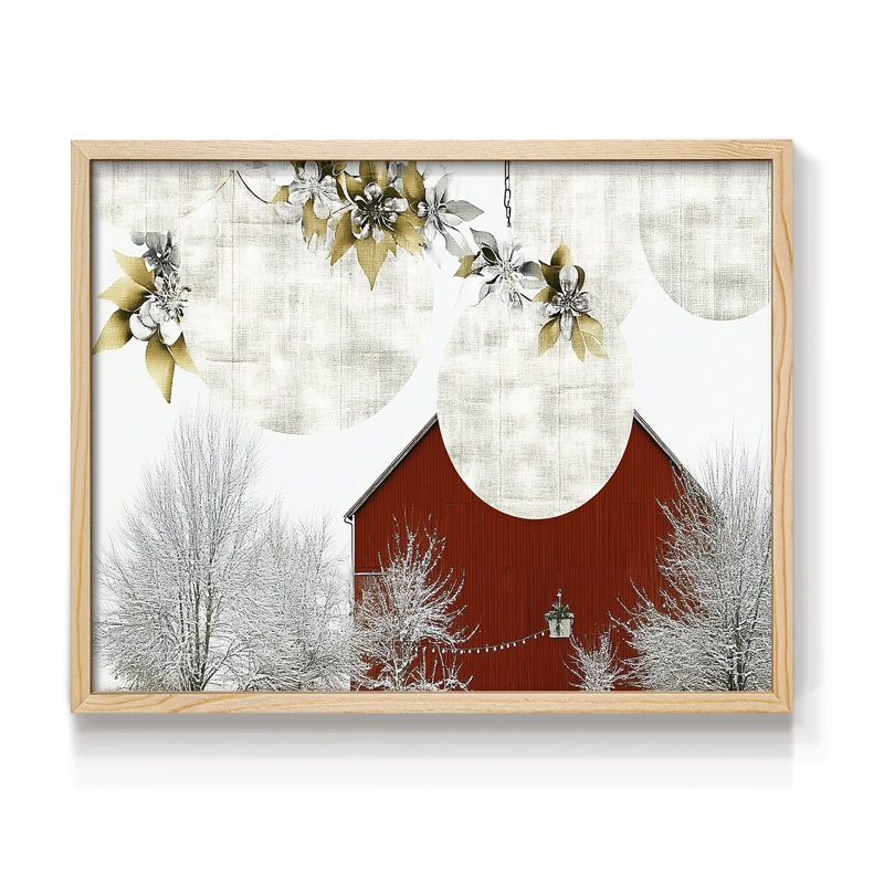 Chirstmas Art-DCV III - Reproduction encadrée - Restickable, H 8 po x l 10 po, Naturel