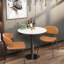 Whitnash Round Marble Top Metal Base Dining Table-64435000-64435001