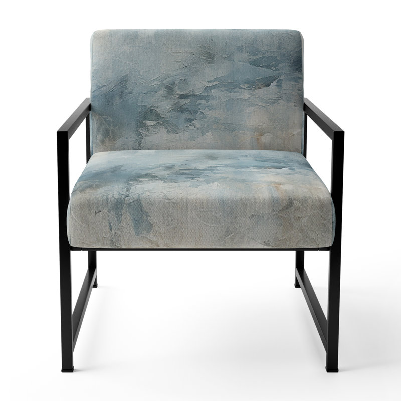 Chaise d'appoint rembourrée Beige Ocean Storm I, Noir