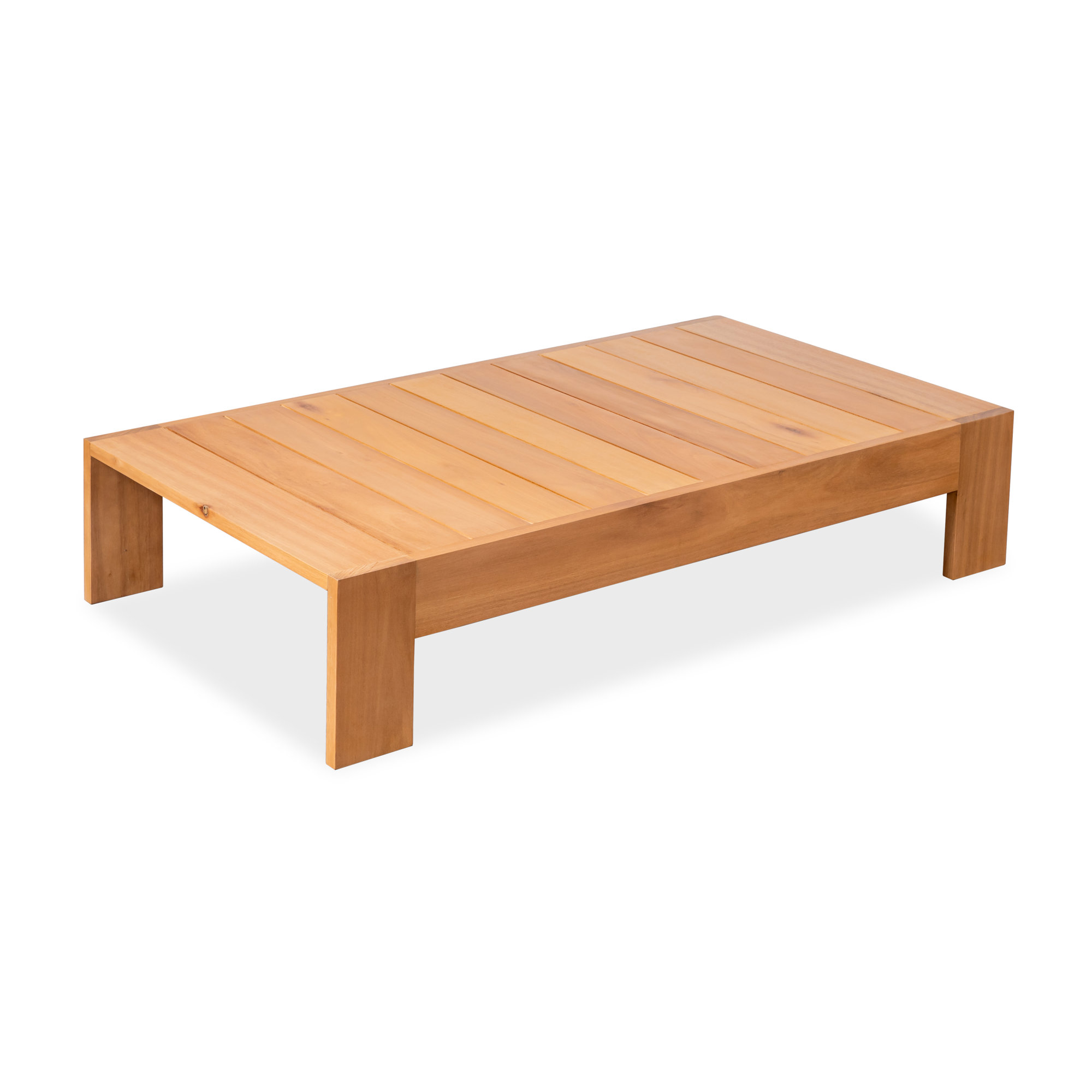Leon 52" Eucalyptus Outdoor Coffee Table