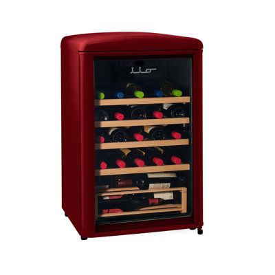 Refroidisseur à vin iio 30 bouteilles sur pieds avec tablettes en bois iio