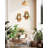 Boho Rattan Floating Shelves Wall Mounted Plant Display Set of 2-1670633832