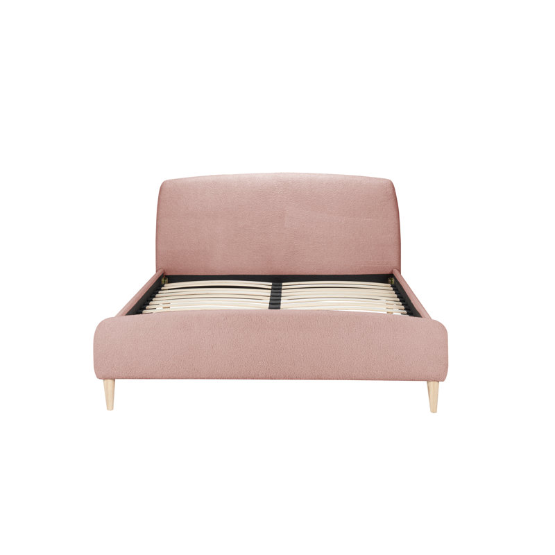 Elysee 135cm Fabric Bed, Double (4'6), Pink