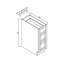 Armoire de cuisine à 3 tiroirs l 27 po x H 34,5 po x P 25 po prête à assembler Casainc-132272770