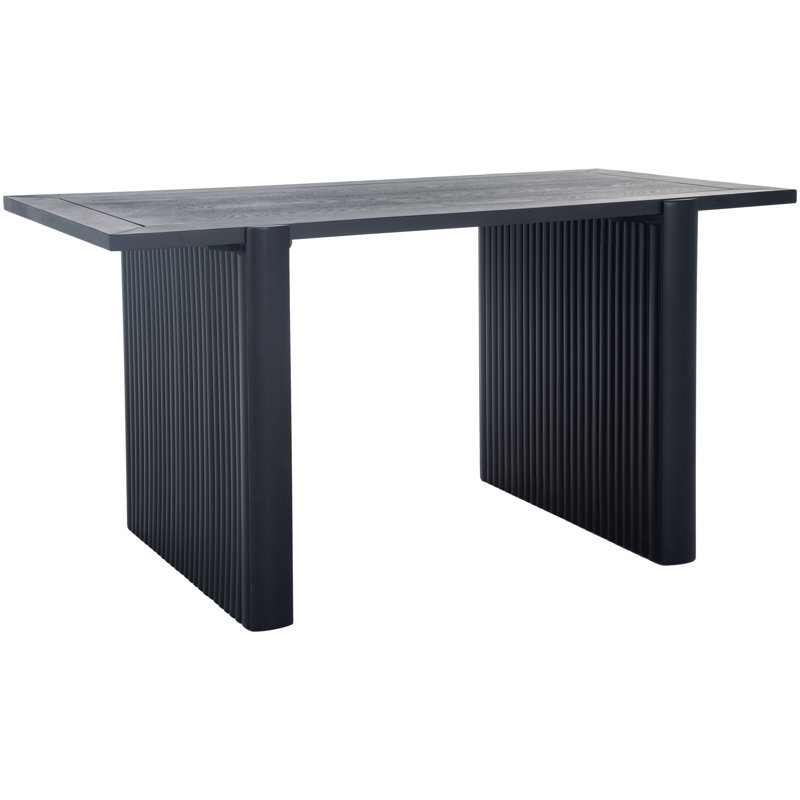 Sumrall Rectangular Dining Table, Black, 30"H x 58"L x 31.5"W