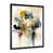 Impression noire sur toile encadrée sélectionné