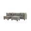 Canapé modulaire 3 pièces en gris