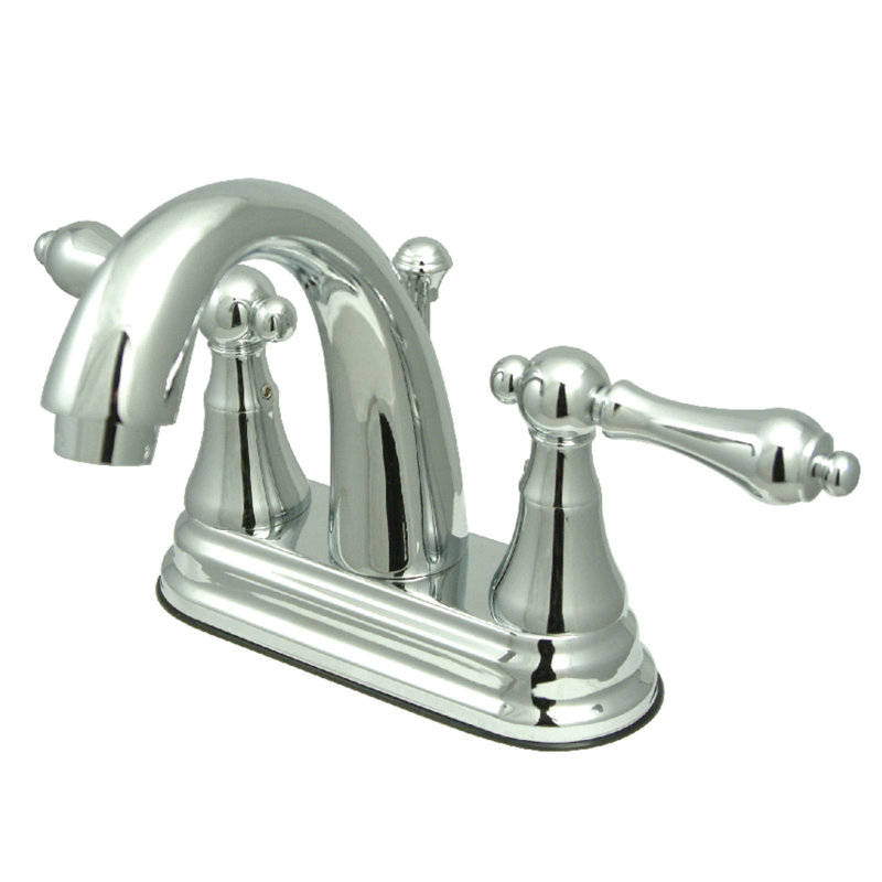 Elizabeth Centerset Bathroom Faucet with Drain Assembly, Polished Chrome