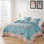 Ensemble de couvre-lit 3 pièces Audrey Turquoise Greenof Home
