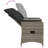 Vidaxl Reclining Garden Sofa Grey-116119960-116119956