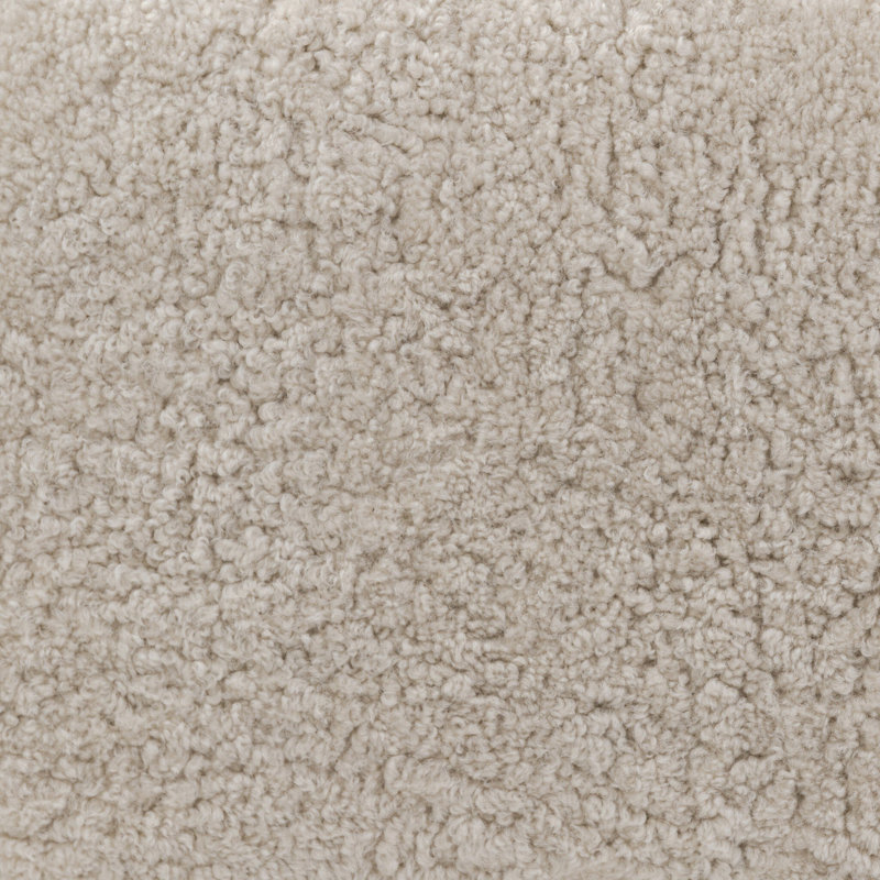 Demi Accent Bench, Beige Shearling