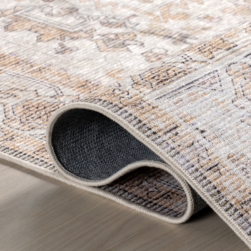 Tapis lavable à la machine Kaleen Medallion, Rectangle 4 pi x 6 pi