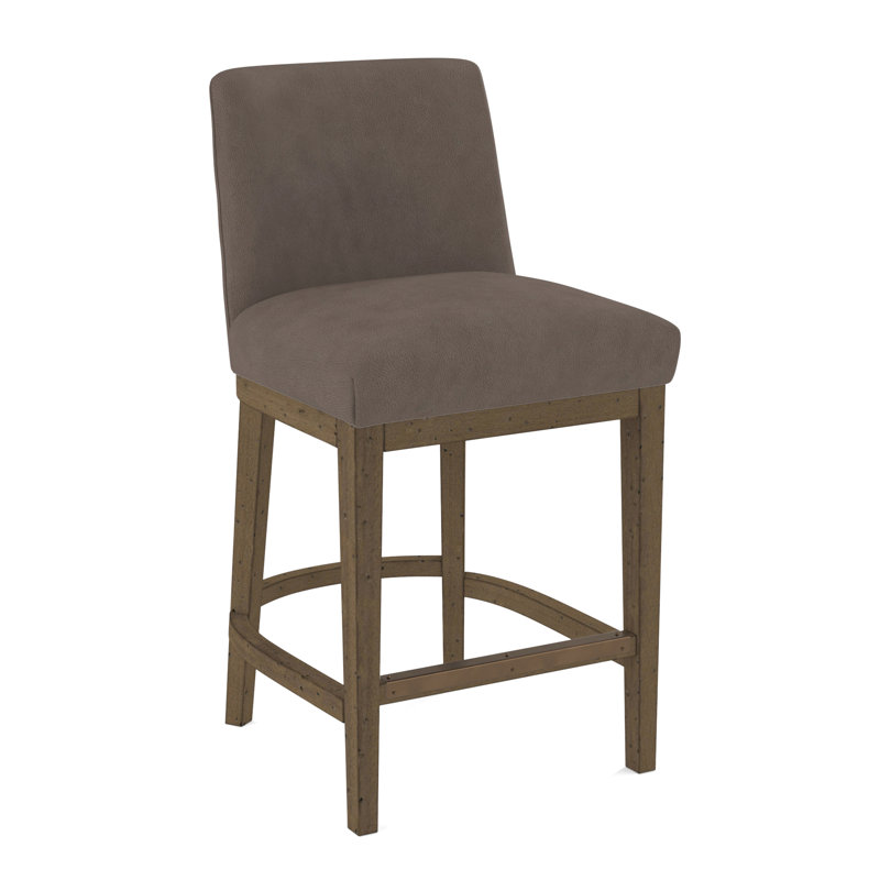 Upholstered Stool, Black, Evolution Silver Fox