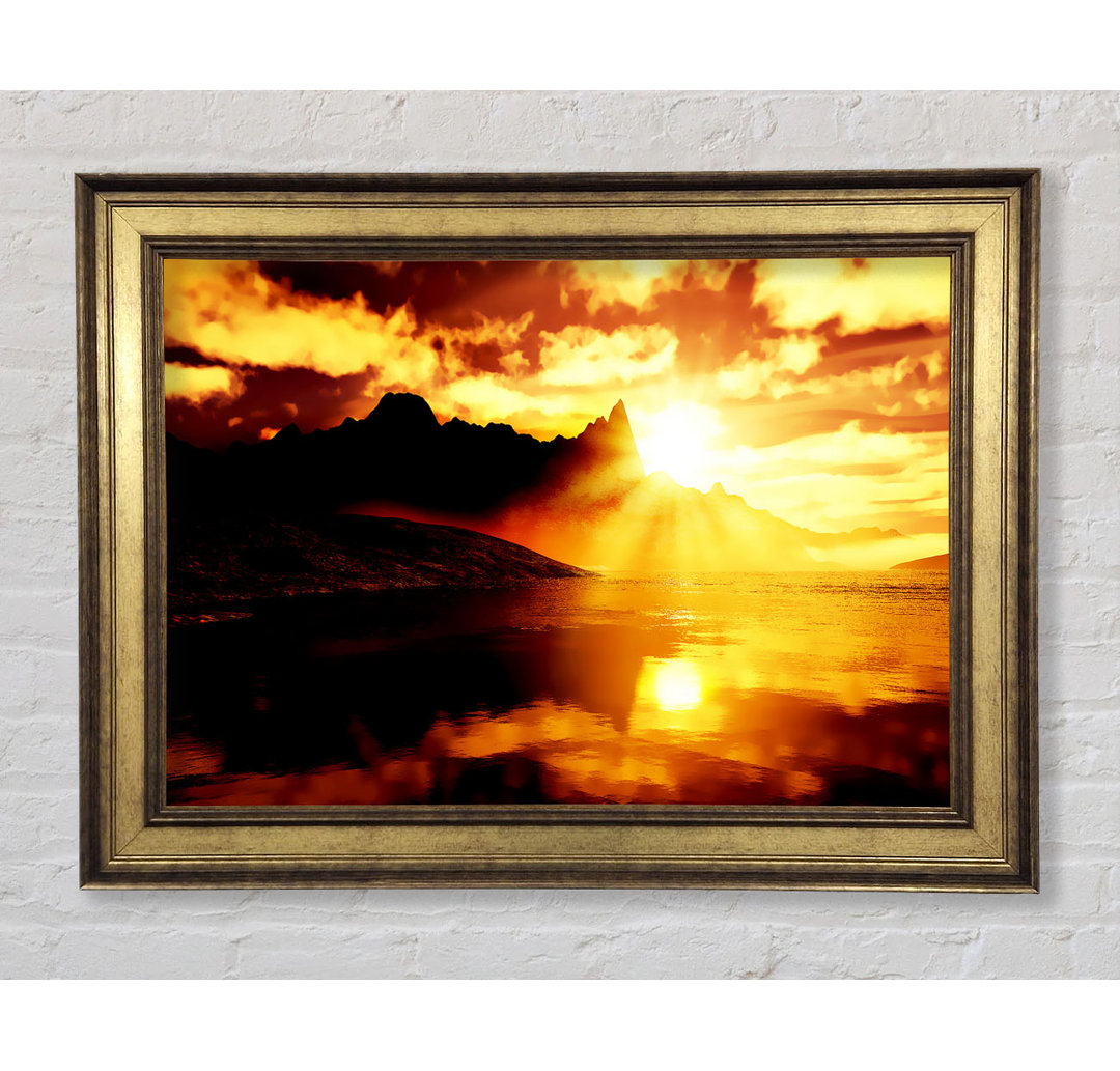 Sun Blaze Reflections - Einzelner Bilderrahmen Kunstdrucke