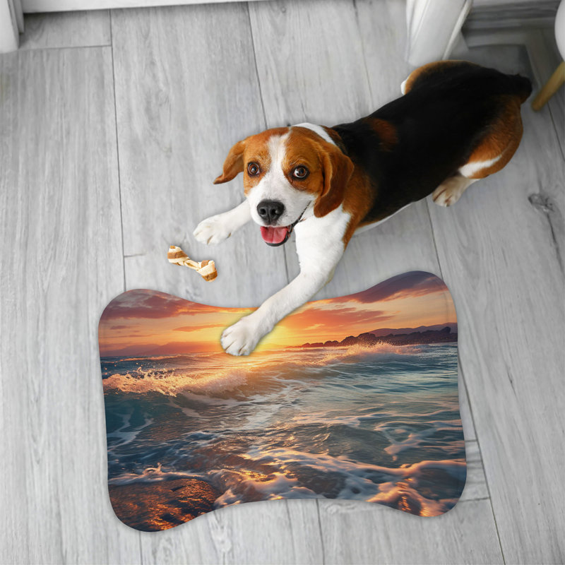Dusk Ocean - Tapis d'alimentation en os 1 pièce, Moyen (18 po)