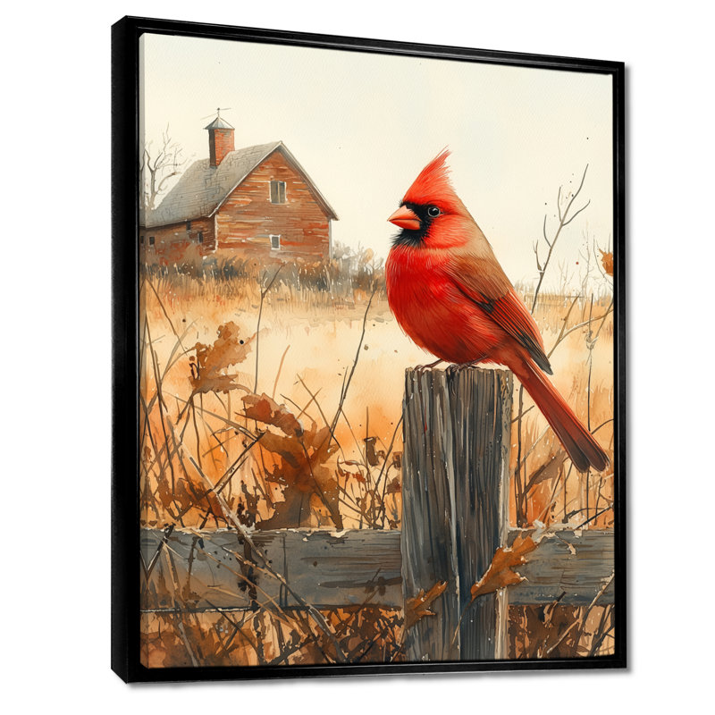 Lanford - Animals Canvas Wall Art, Black, Impression encadrée flottante, H 20 po x l 12 po