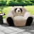 Cozy Panda Accent Chairs, Plush Foam Design, Modern Style For Home