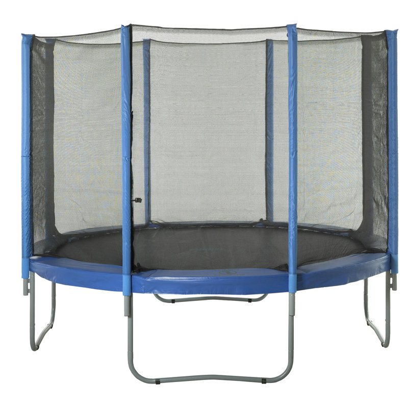 Trampoline Replacement Enclosure Surround Safety Ouside Net for 15ft Frame using 8 Straight Poles