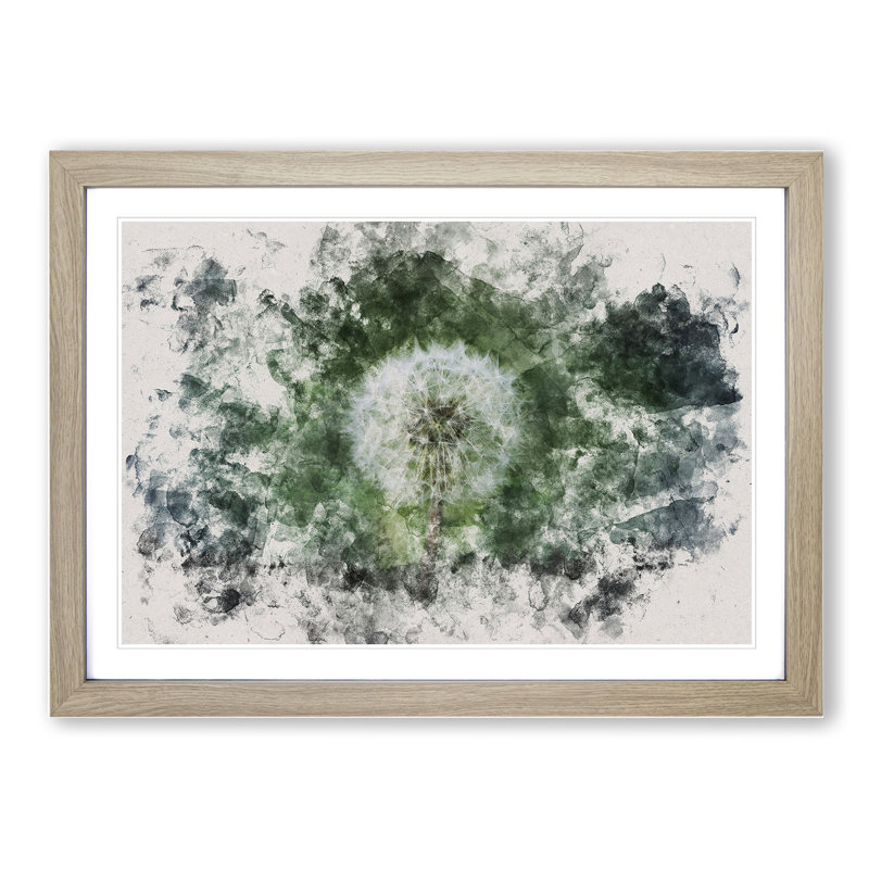 Dandelion Seeds Vol.1 - Picture Frame Painting, Oak, 27cm H x 36cm W x 2cm D