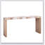Console moderne, table d'entrée de 62 po avec plateau à chevrons, canapé en bois manufacturé pour le couloir et le salon