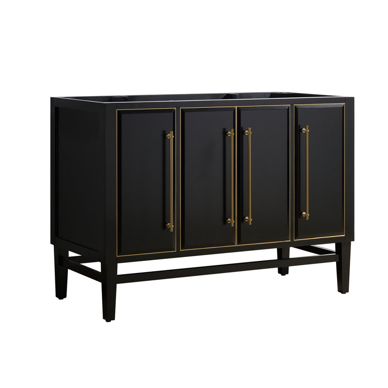 Ewen 48'' Single Bathroom Vanity Base Only, Black