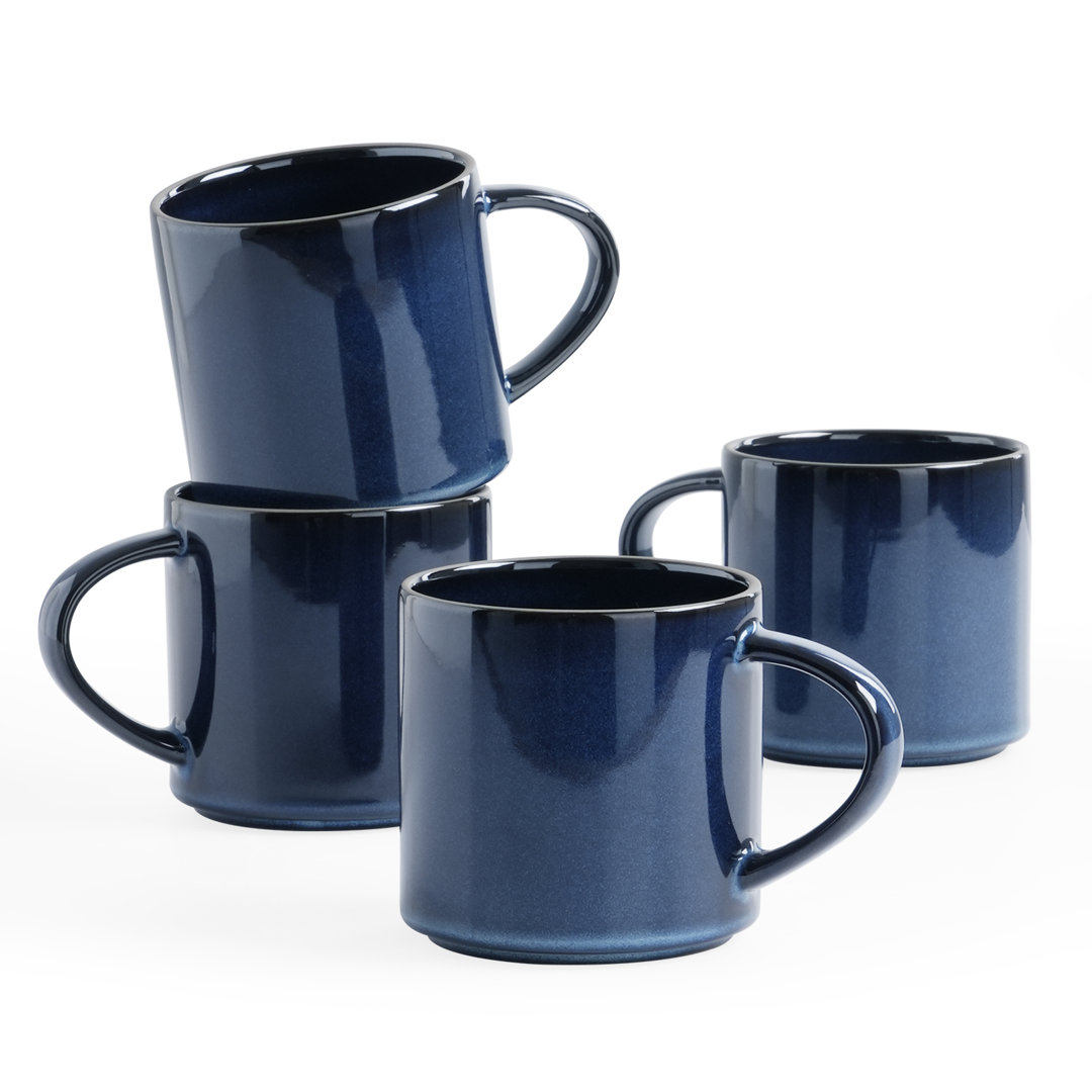  14 oz Stoneware Coffee Mug (Set of 4) Famiware 