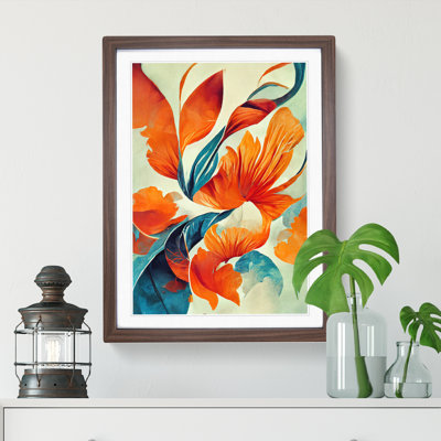 Abstract Flowers No.1 - Single Picture Frame Painting