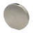 15" Silver Aluminum Round Disc Table Vase