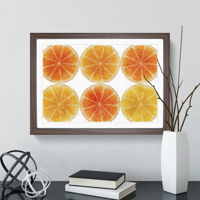 Orange Fruit Slices - Picture Frame Painting