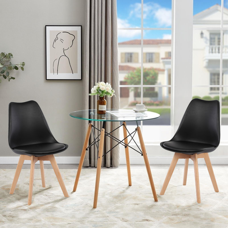 Ensemble de salle à manger Isalena, Blanc, 3 Pieces: 1 Table, 2 Chairs