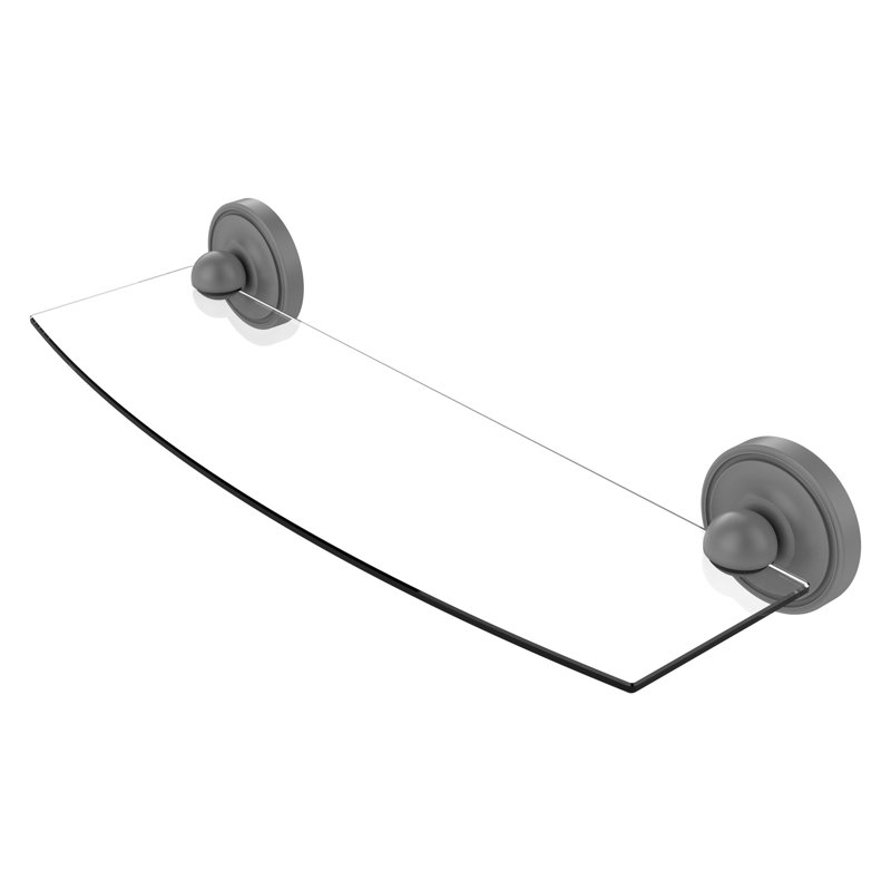 Tablette murale Gober, 18 po, Gris mat
