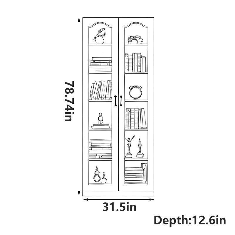 Bibliothèque de rangement romantique de style français