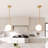 Laperle Curved Line Globe Pendant with White Jade Glass-1071053287