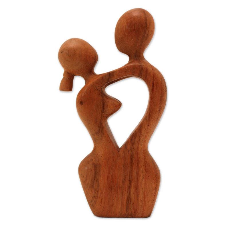 Figurine en bois à danse amour Hajar