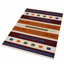Tapis Clare tissé à plat en laine Kilim écologique - 244 x 244 cm, carré, multicolore, design moderne et contemporain, tapis à poils courts faits main pour salon et chambre.-115926879