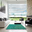 Tapis décoratif multicolore à motif abstrait-1941859358