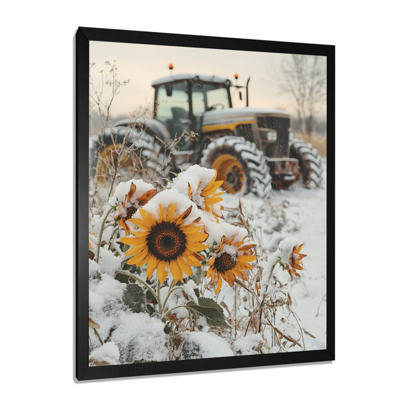 Gerstner - Floral Canvas Wall Art, H 32 po x l 16 po, Noir, noir, noir, noir, Reproduction encadrée d'une seule photo