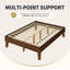 Base de lit plateforme en bois de 12 po de hauteur, lit plateforme en bois massif avec support de lattes robuste, sans tête de lit, aucun sommier requis-491681832-508571638