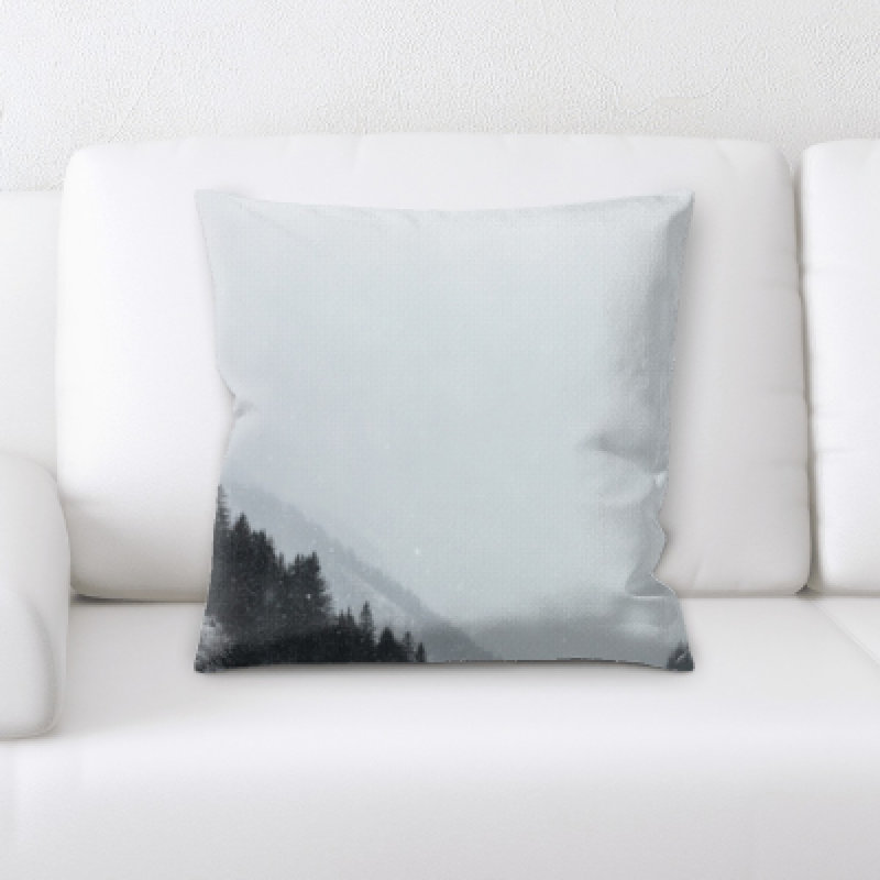 Winter Microsuede Reversible Throw Pillow