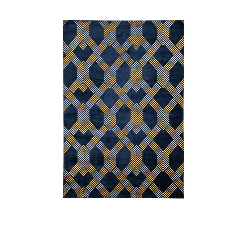 Lavaca Geometric Viscose Hand Woven Area Rug, Rectangle 160 x 230cm