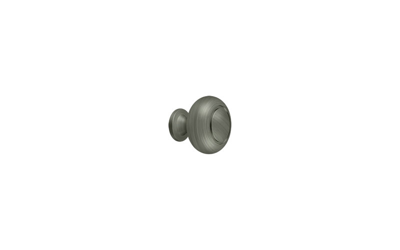 Mushroom Knob, Antique Nickel