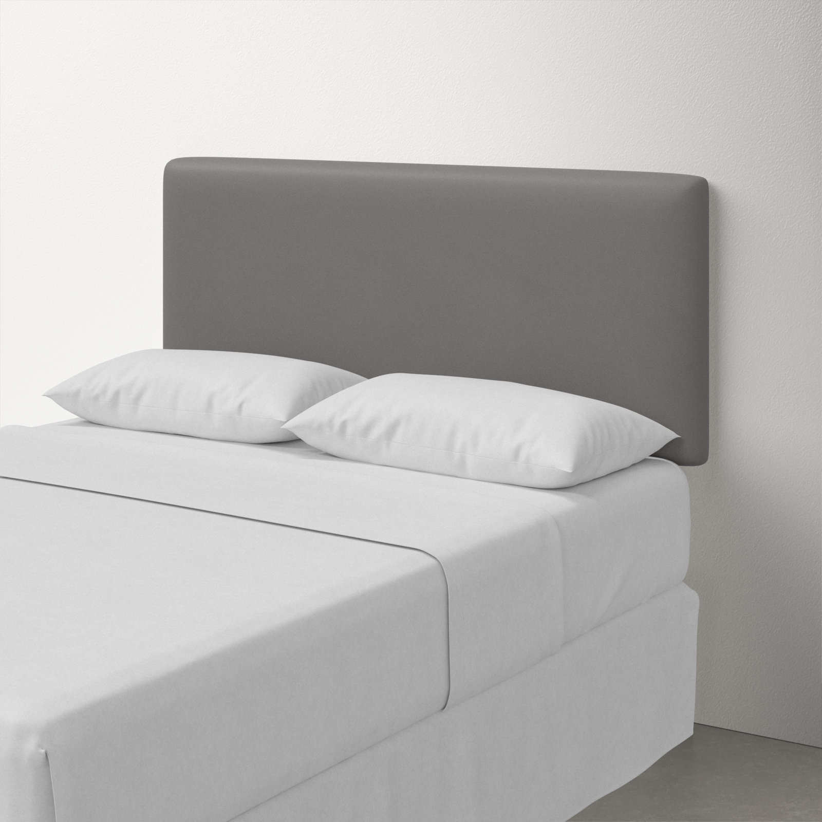 Eisley Pine Headboard, California King, Classic Otter Performance Velvet