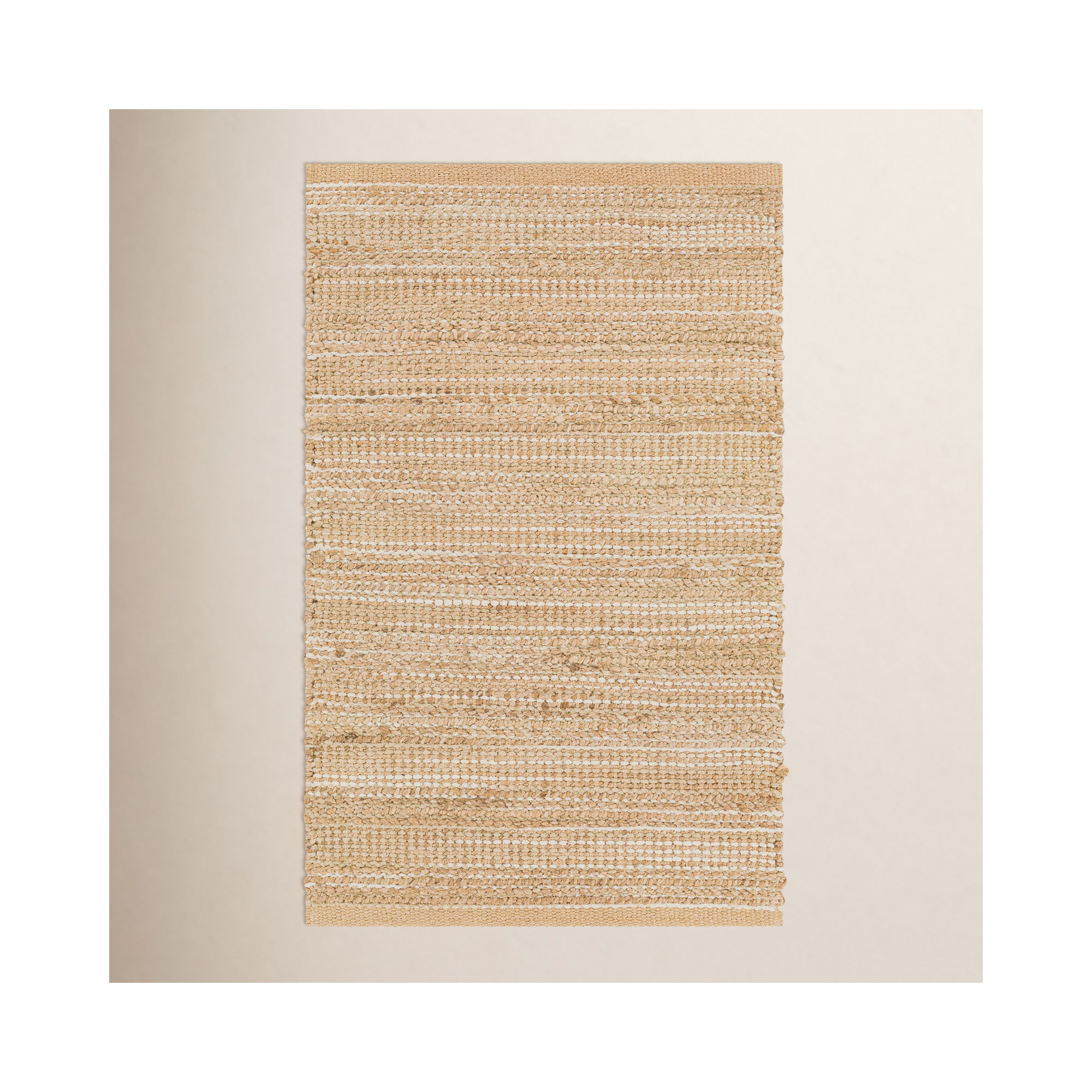 Pacey Handmade Tan Rug, Rectangle 2'3" x 3'9"